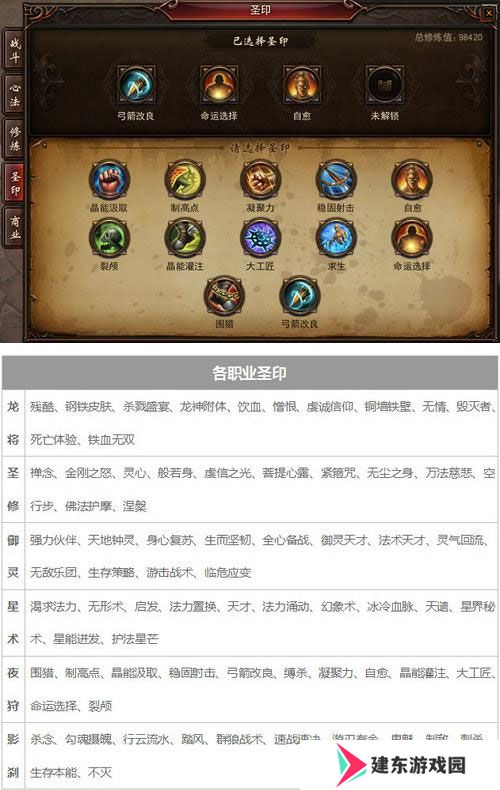 《镇魔曲》圣印系统介绍