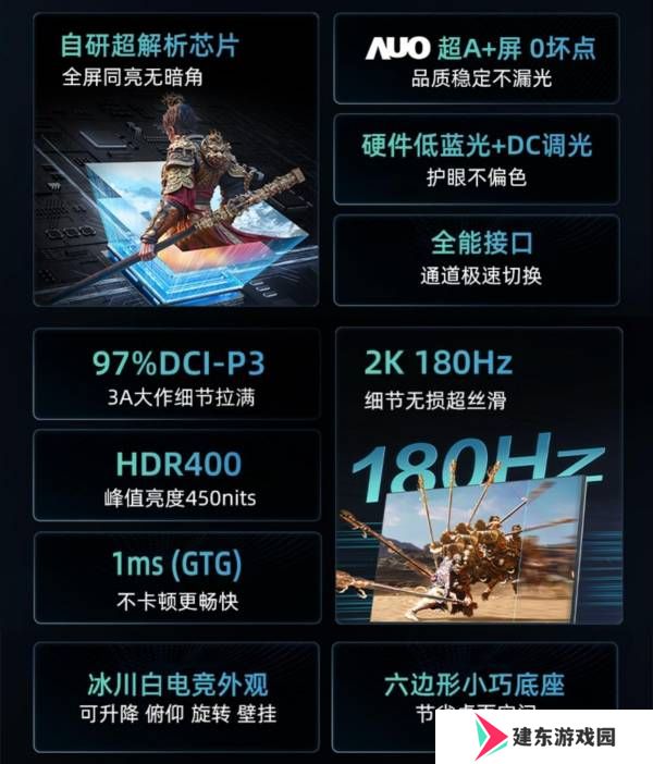 海信发布27英寸显示器大圣G5 Pro：采用自研超解析芯片、友达原厂模组