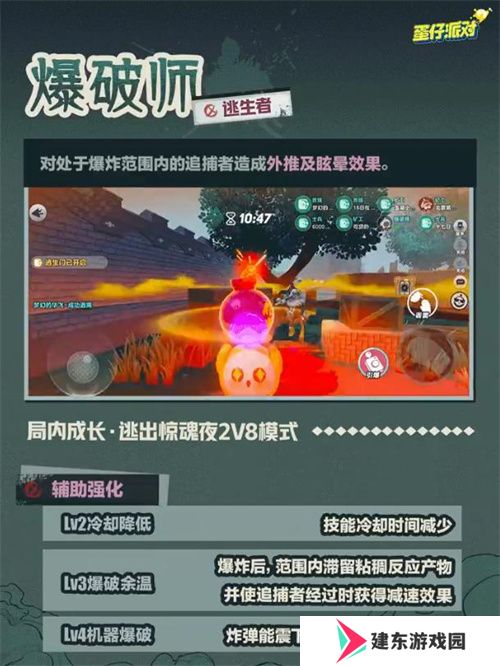 破碎的维纳斯！《蛋仔派对》逃出惊魂夜上线全新逃生者“爆破师”