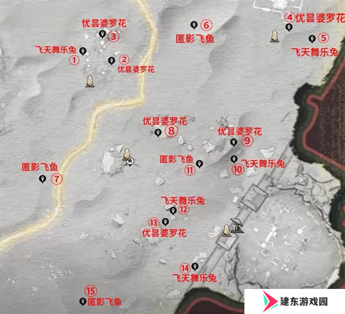 燕云十六声河西蹊跷全收集位置图图四