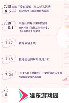 未定事件簿爱如初见周年庆活动有什么福利 未定事件簿爱如初见周年庆活动介绍