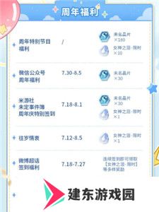 未定事件簿爱如初见周年庆活动有什么福利 未定事件簿爱如初见周年庆活动介绍